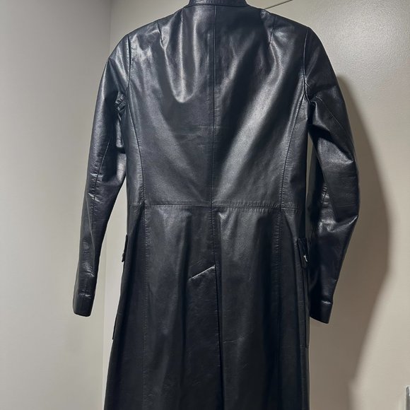 Theory Leather Coat - Picture 3 of 7